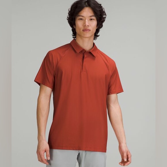 Lululemon Stretch Golf Polo Shirt - Cayenne - NWT - Picture 1 of 3